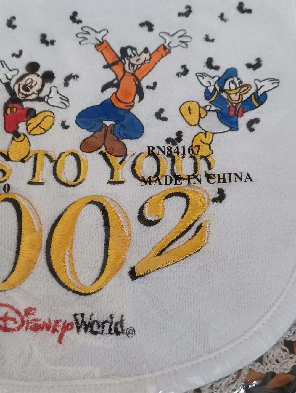 VINTAGE NEW/SEALED EMBROIDERED 
